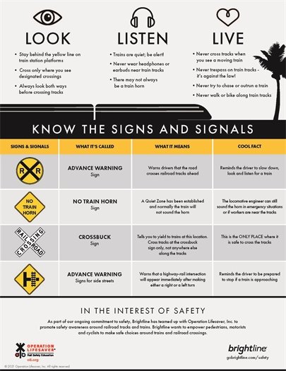 Brightline Safety Flyer