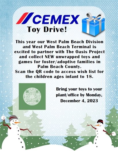 CEMEX toy drive flyer 