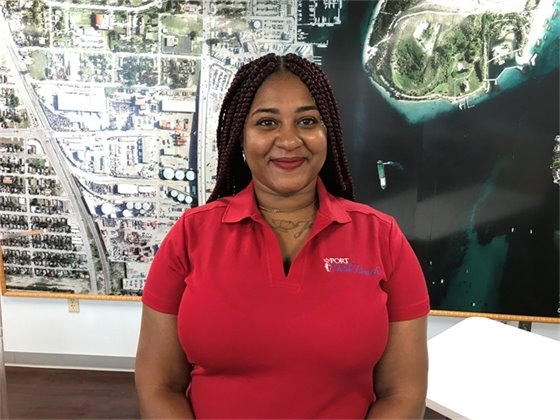 Janitorial employee Thania Watler