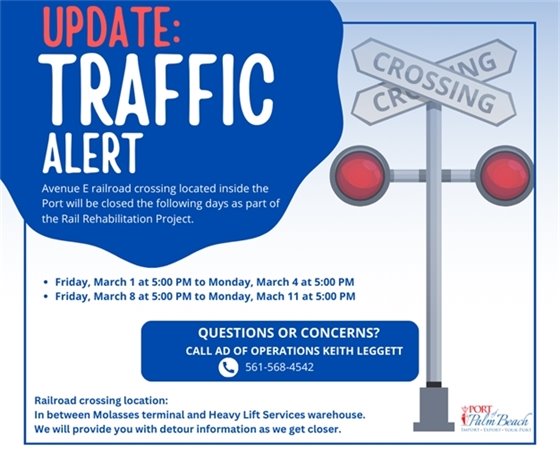 Railroad crossing closure notification