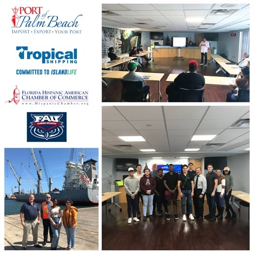 FAU International Business students tour the Port