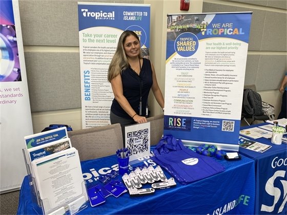 Tropical Shipping attending job Supply Chain Expo at Palm Beach State College
