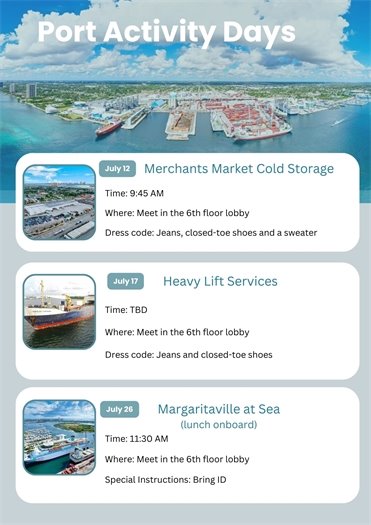 Port Activity Day flyer