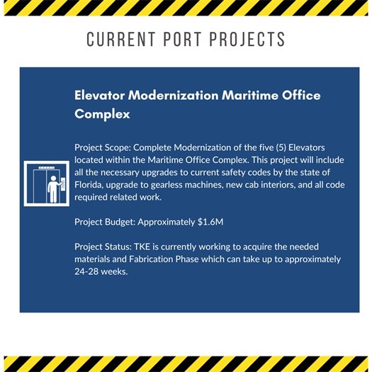 Elevator Modernization project Update