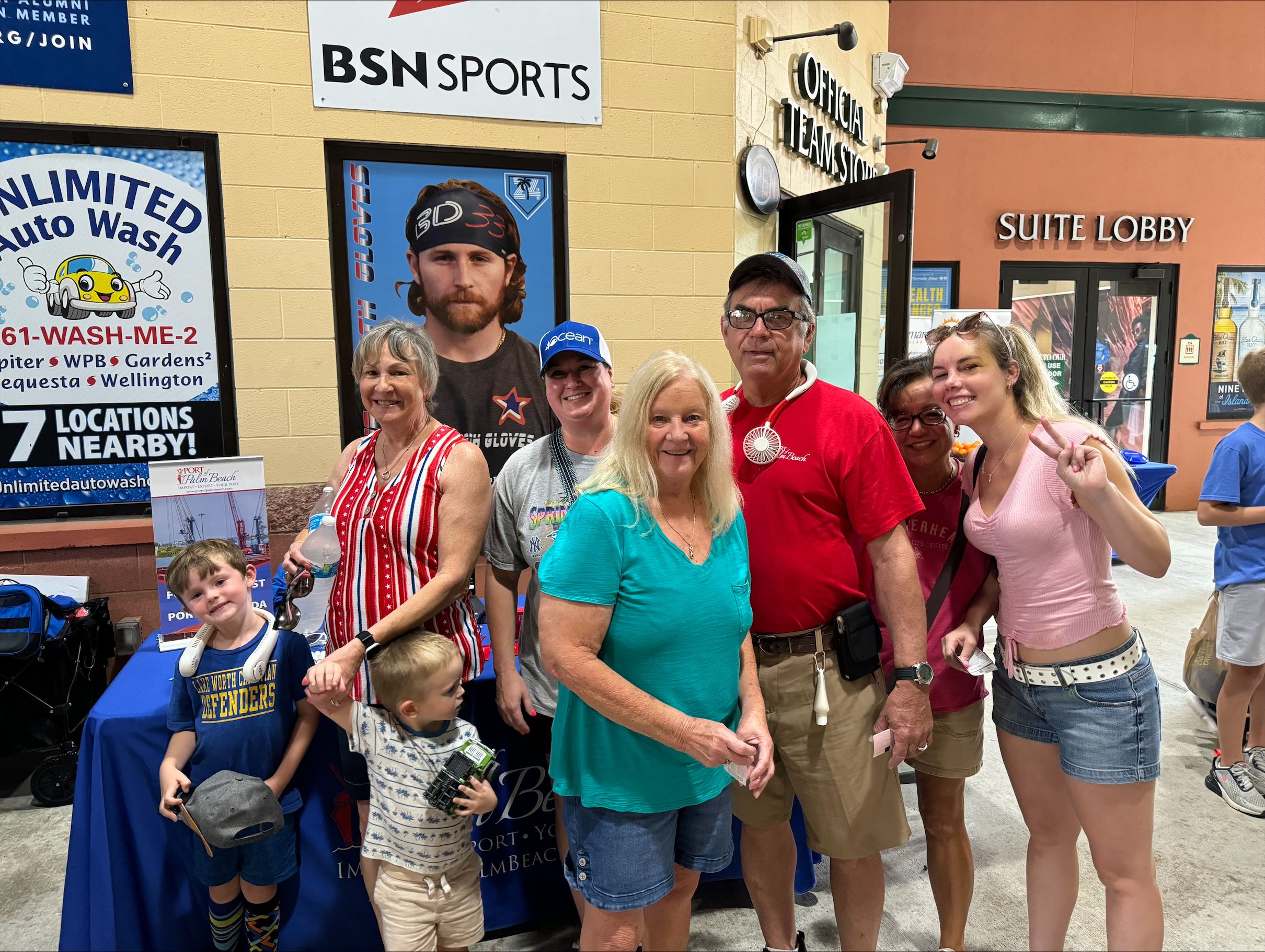 Port employees at All About the Ocean baseball game