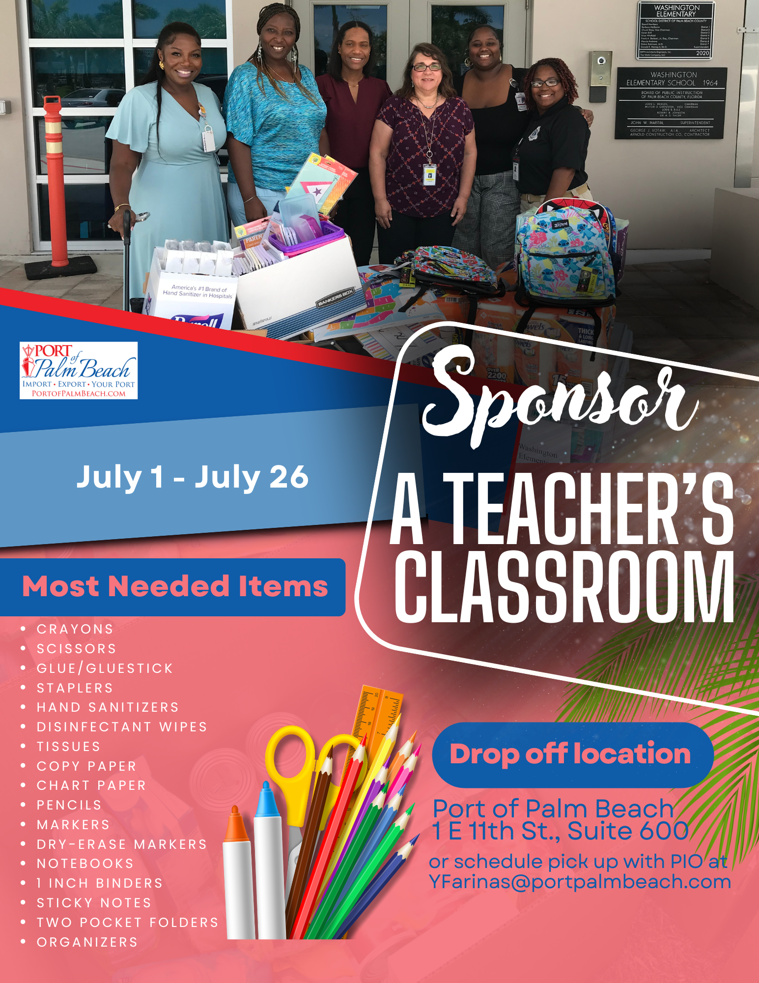 Sponser a Teachers Classroom Flyer