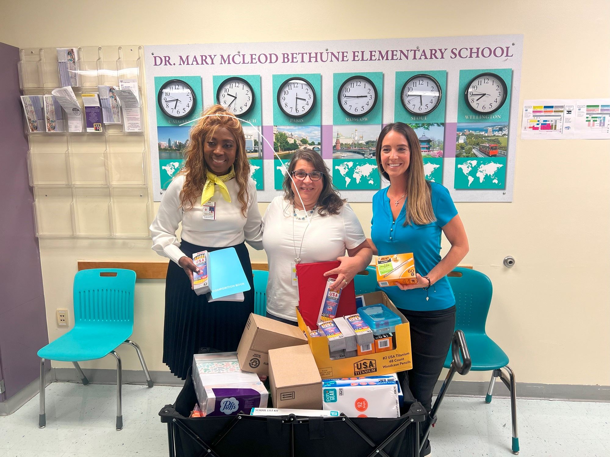 Principal Granger, Tina Dias and Yaremi Farinas