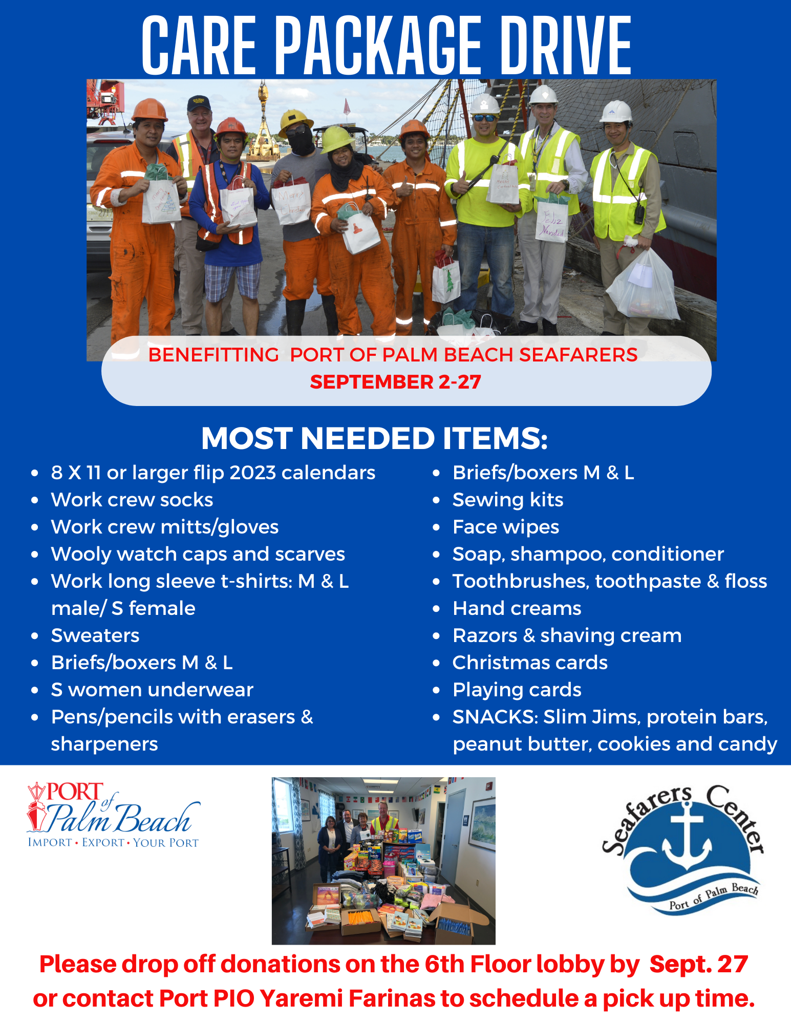 2024 Seafarers Care Package Drive