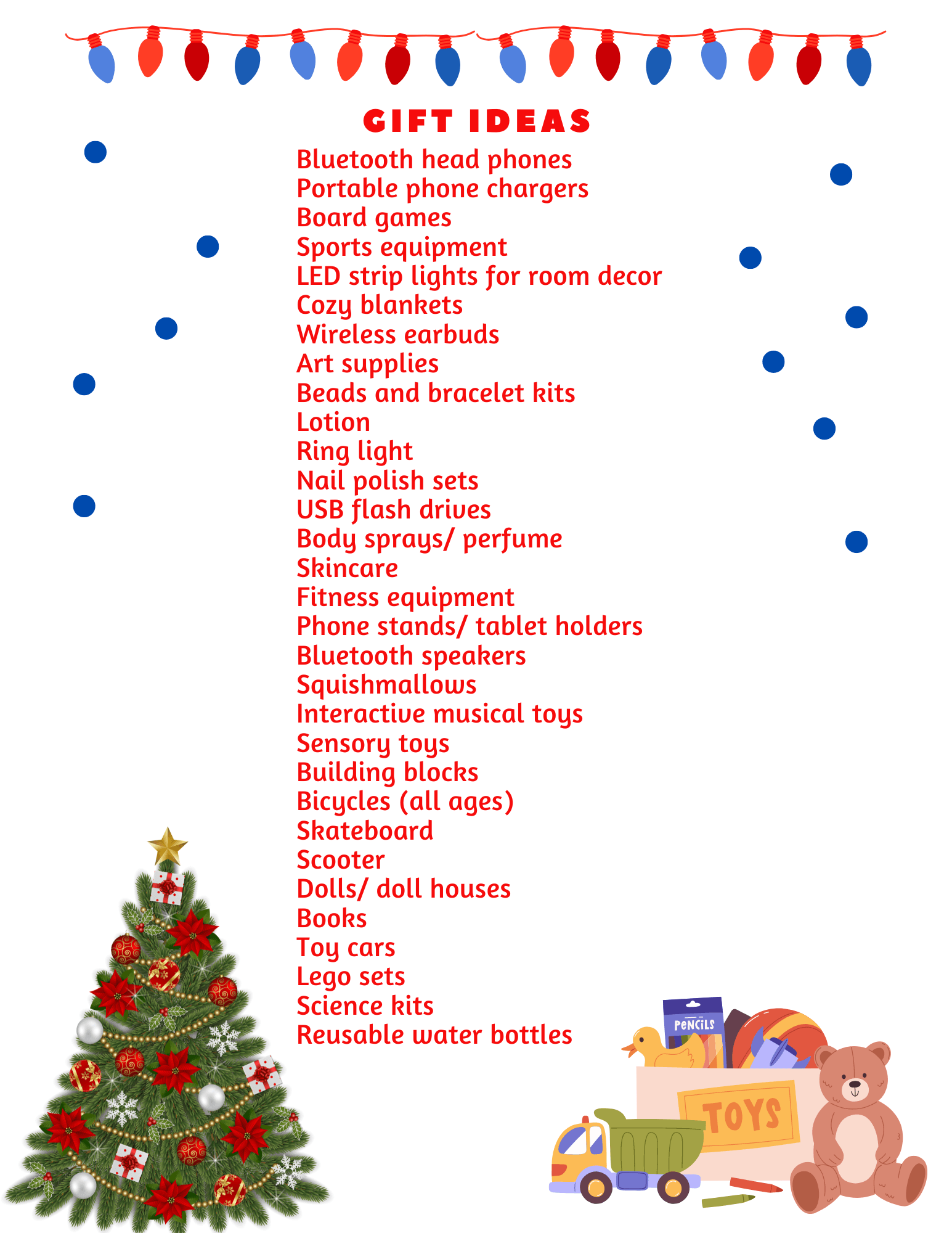 2024 Holiday Toy Drive flyer back