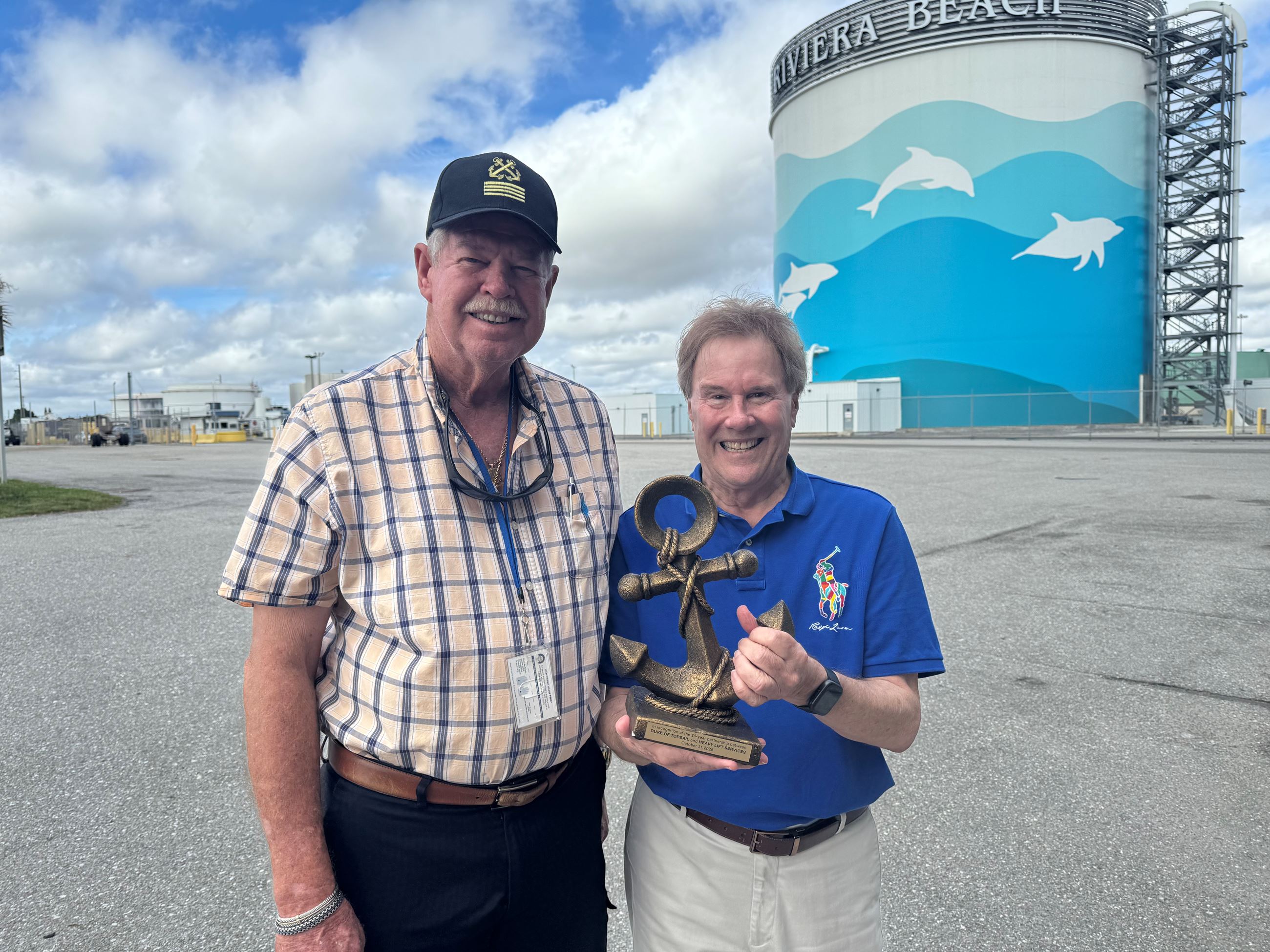 Captain Michael Bethel and Chair Blair Ciklin