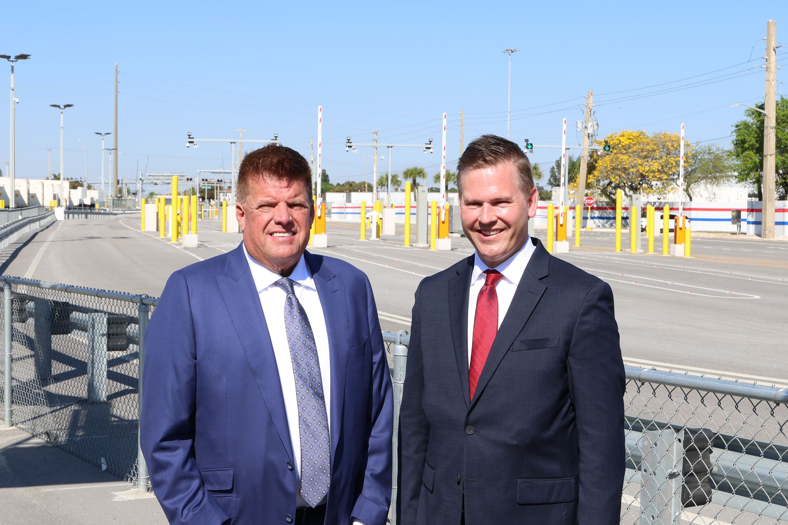 Tropical Shipping President and CEO Tim Martin and FDOT Chief Strategy Officer Dan Fitzpatrick - Cop